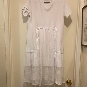 LSE,Charming White Women Dress